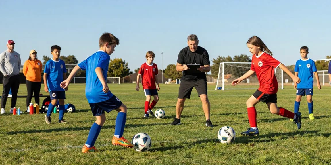 Junge Talente beim Fußball bestellen und Training mit hochwertigen Mantom Fußbällen