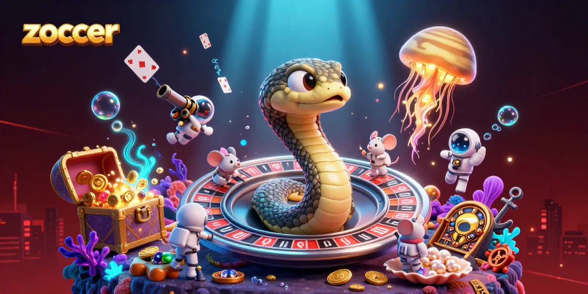 Experience zoccer betting strategies with tiny astronauts and a cosmic dealer in a vibrant 3D scene.