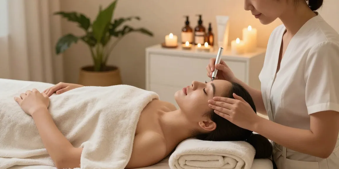 Augenringe entfernen mit der CCeye®-Behandlung in einem luxuriösen Spa-Umfeld.