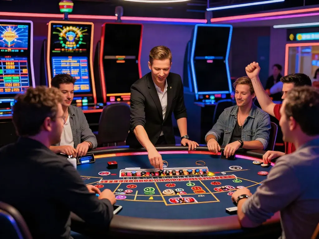 Engaging online casino atmosphere with players enjoying FC88 gaming.