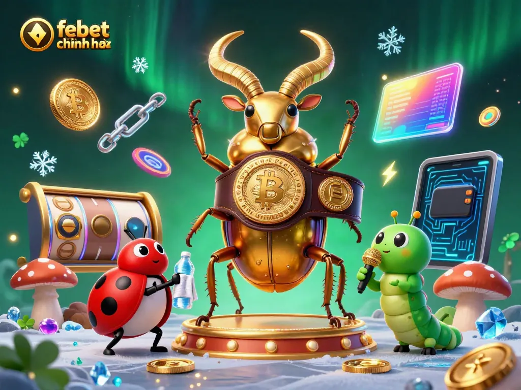 Experience the thrill of winning with the febet chính chủ inspired casino illustration, showcasing vibrant gaming elements.