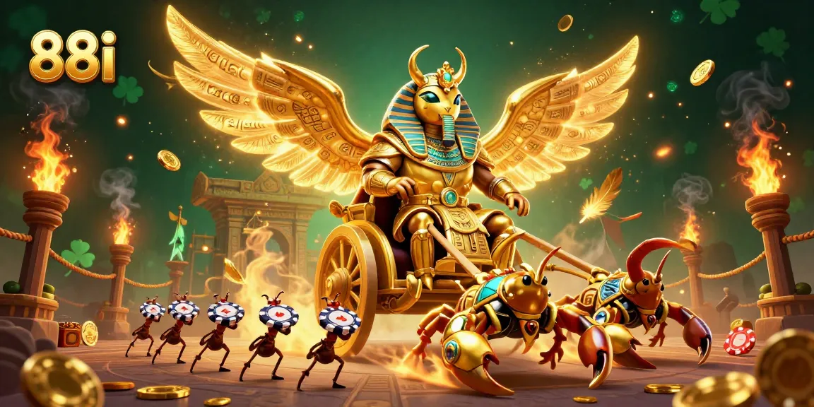 Experience thrilling gaming at 88i with a vibrant 3D casino scene featuring exotic characters and dynamic visuals.